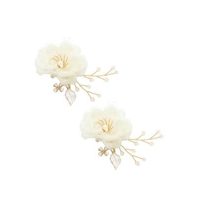 Frau Braut Künstliche Blume Haarspangen Haarnadel Hochzeitszeremonie Party Blumenschmuck Kopfschmuck Kopfschmuck Kopfschmuck Haarschmuck