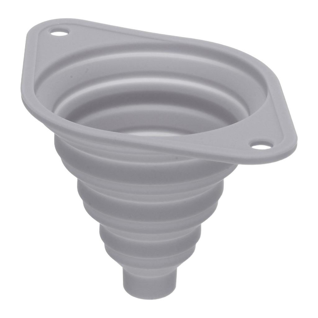 Grey Food Grade Silicone Collapsible Funnel Wide Mouth Foldable Portable Funnel for Mason Jars Bottles Oil Liquids Seasoning Jam