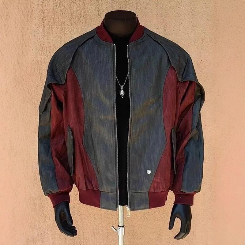 

Бейсбольная форма Куртка-бомбер Красивая короткая кожаная куртка для мужчин XXL