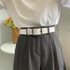 Korean Style Trendy Retro Belt With Square Buckle For Youth Perfect For Jeans And Casual Wear