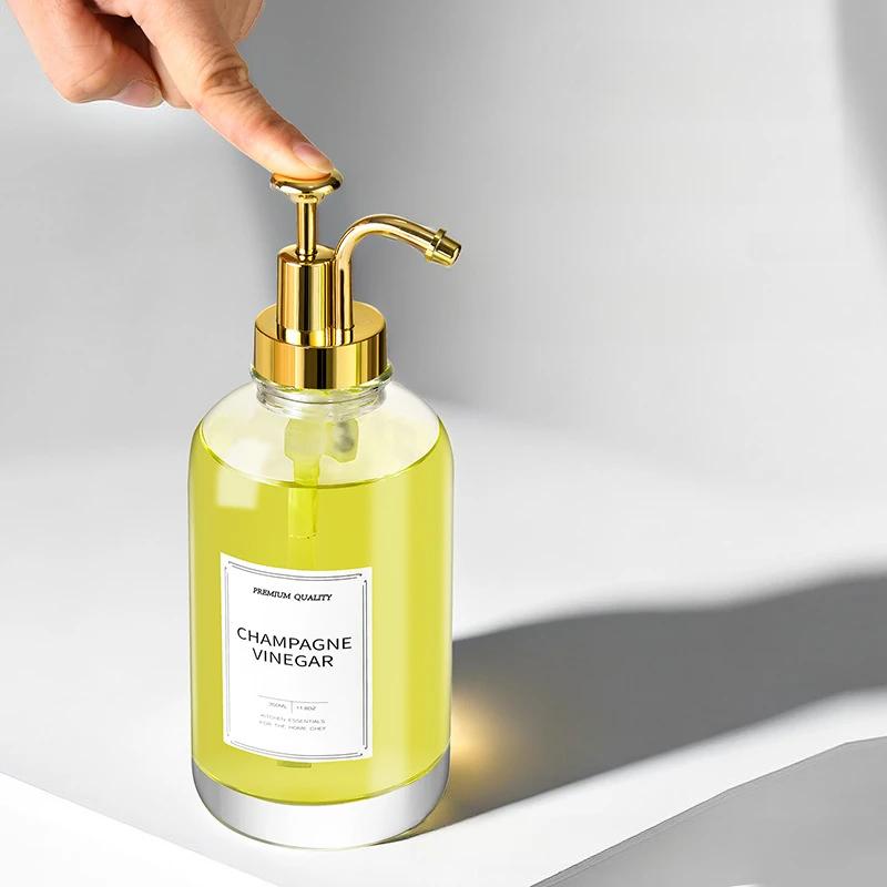 Glass 350ml Syrup Bottle Ketchup Squeeze Bottle for Squeezes Bar Accessories Water Bottles Sauces Mayonnaise Squeezer Sauce Home