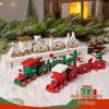 Christmas Desktop Train Ornaments: Festive Window Display Decorations and Micro Landscape Gifts