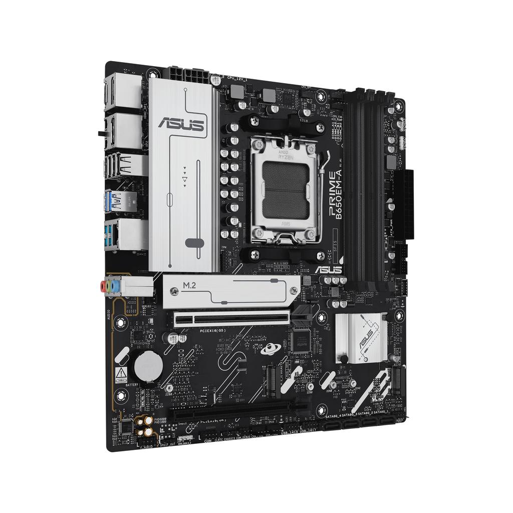 ASUS B650 PCIe PRIME Authorized Japanese Distributor Micro-ATX Motherboard, DDR5, 5.0 Support, B650EM-A,