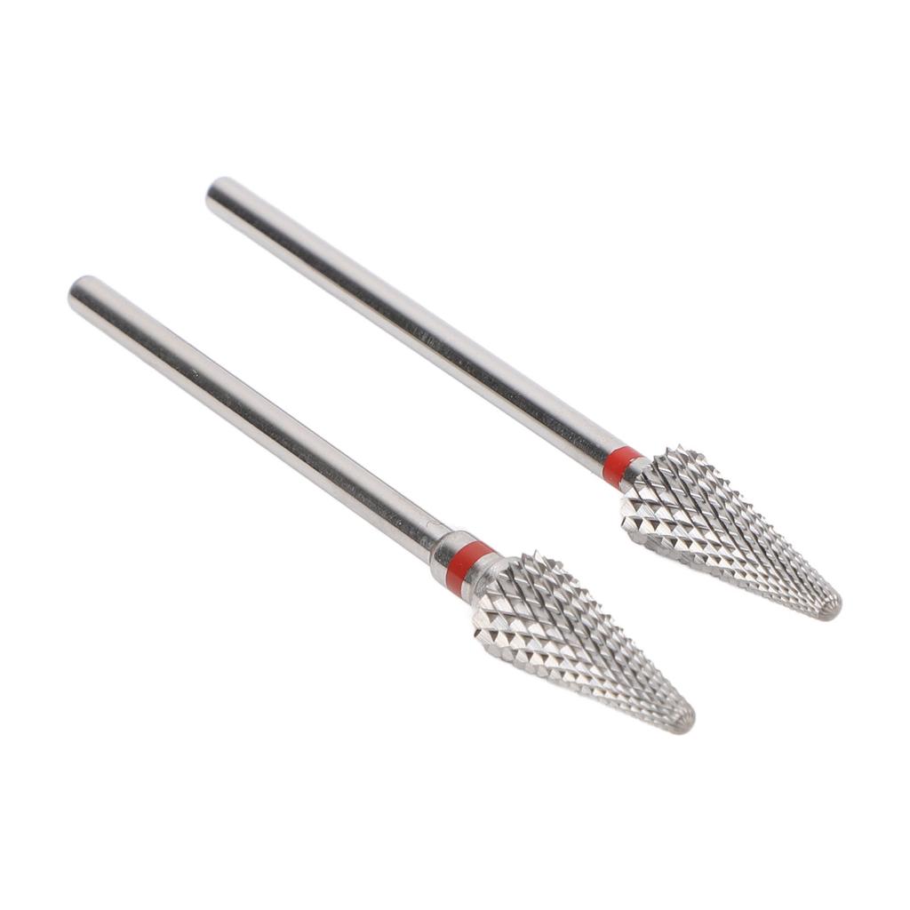 Nail Tapered Drill Bit Professional Fast Removing Tungsten Steel Manicure Drill Bits for Exfoliating