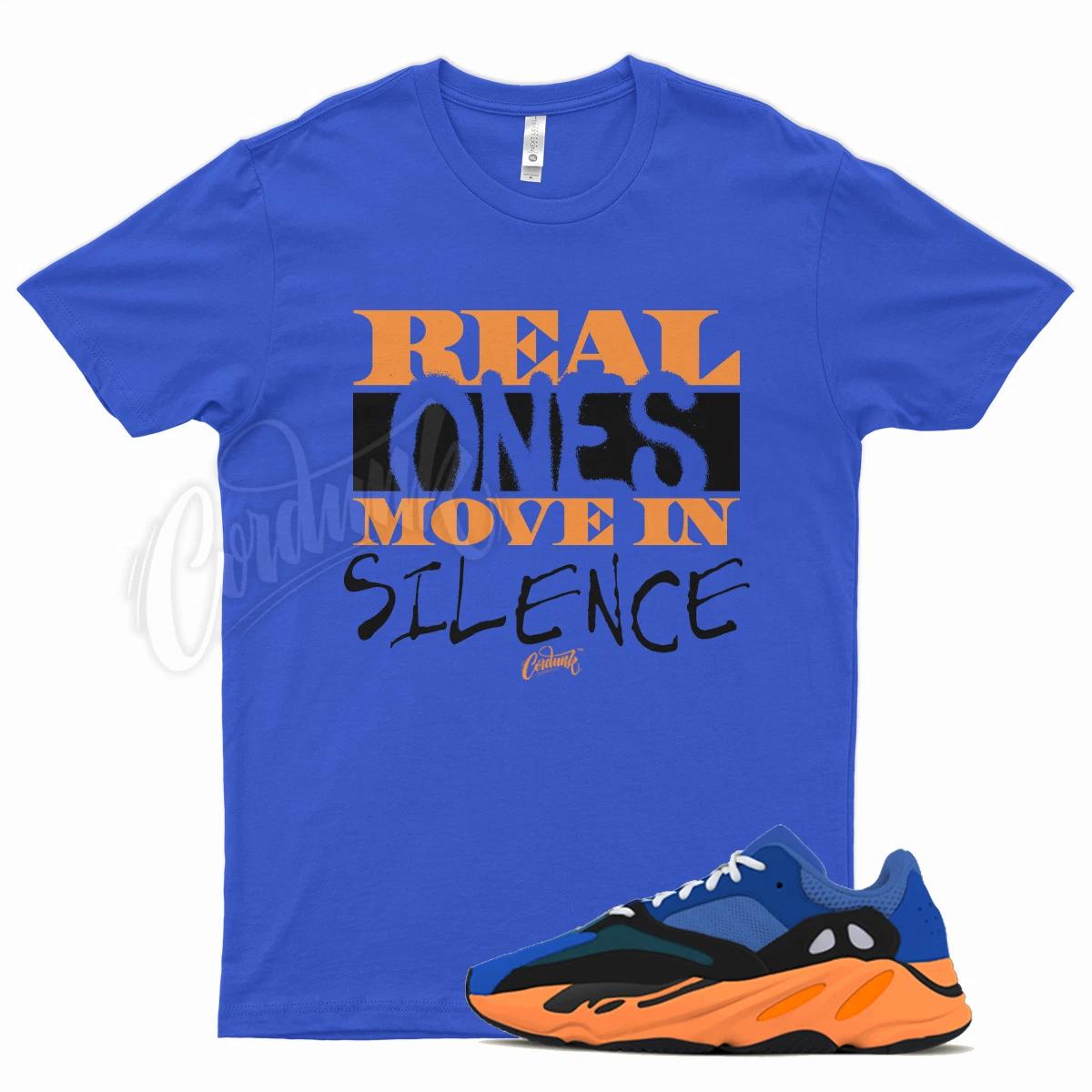 

Royal REAL ONES T Shirt for YZ 700 Bright Blue Orange 350 380 500 Sun Cream 4XL