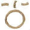 DIY Rattan Wreath Artificial 6" Round Woven Hanging Ornament Crafts for Christmas