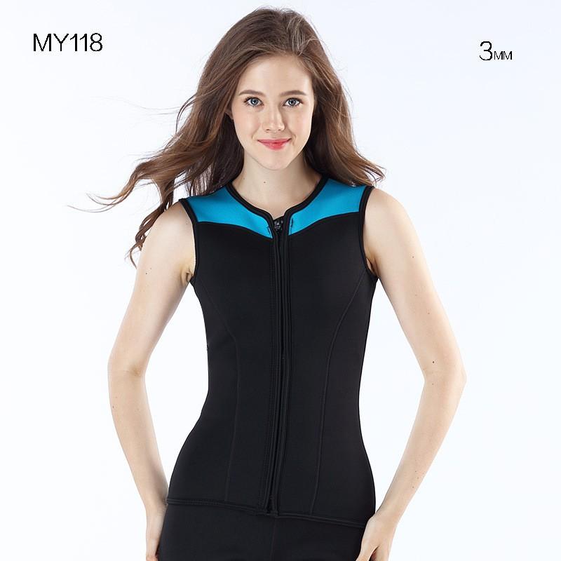 3mm Neopreen Mouwloos Wetsuit Vest Duiken Snorkelen Surfen Watersporten Mannen Volwassene Thermische Bescherming