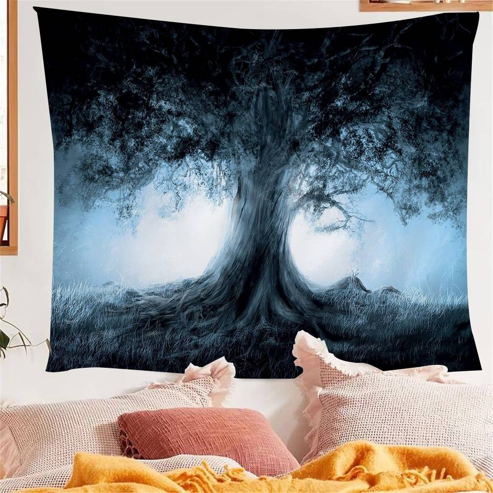 Tree of Life Hanging Bohemian Tapestry Bohemian Wall Tapestries Mandala Kawaii Room Decor