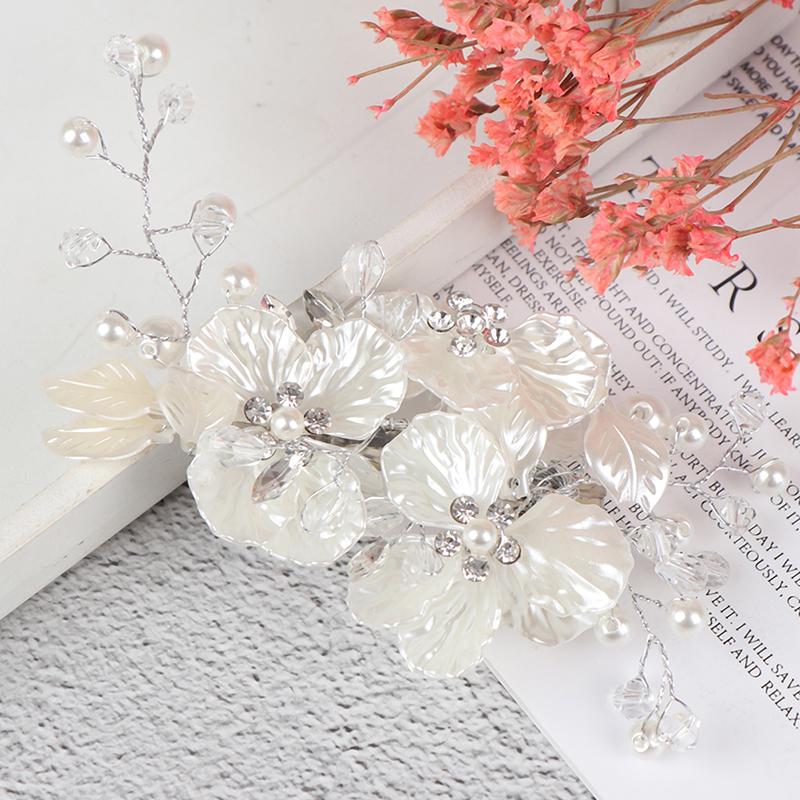 Bridal Crystal Pearl Flower Hair Clip Hair Accessories Wedding Hair Accessories