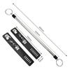 PU Leather Hand Cuff Bracelet Stainless Steel Spreader Bar with Lock & Keys