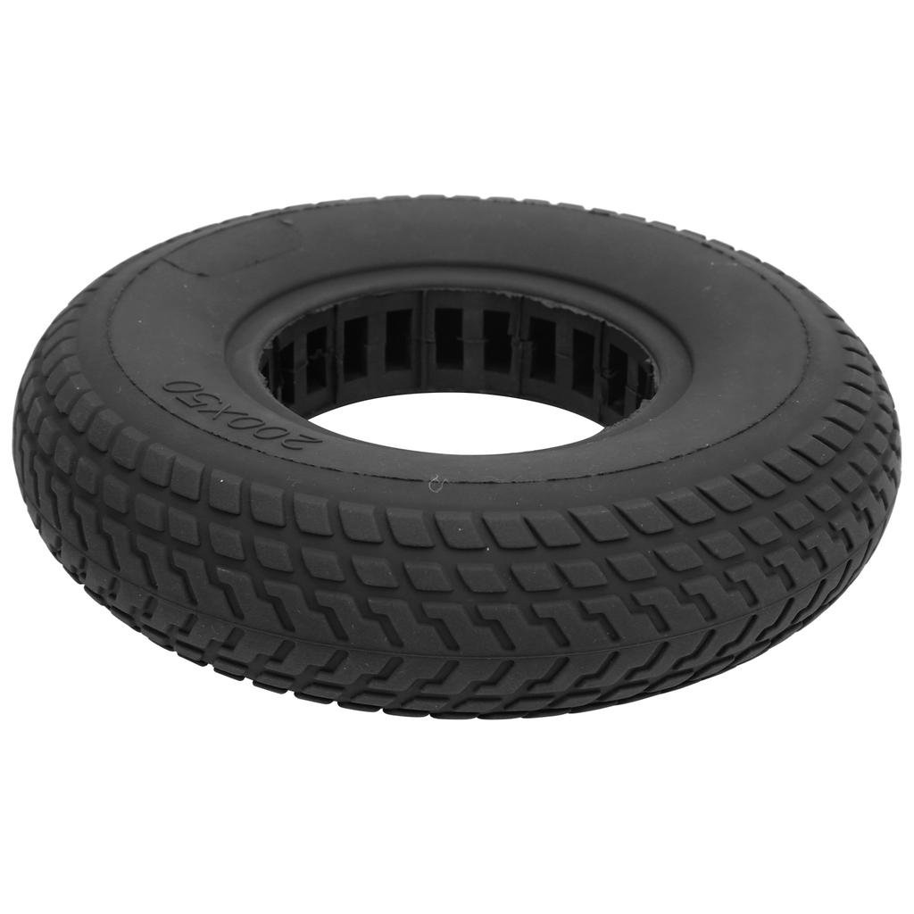 200x50mm ExplosionProof Solid Tyre Rubber Tire Hollow Out Damping for Electric Scooter