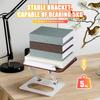 Lurrose Foldable Wooden Bookstand, Adjustable Desk Holder with Multi-Angle Design for Books, Recipes, and Tablets