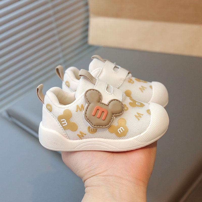 

Детская обувь с мультяшным принтом для малышей 2025 года, кроссовки для мальчиков, сетчатая обувь для девочек 15 хаки