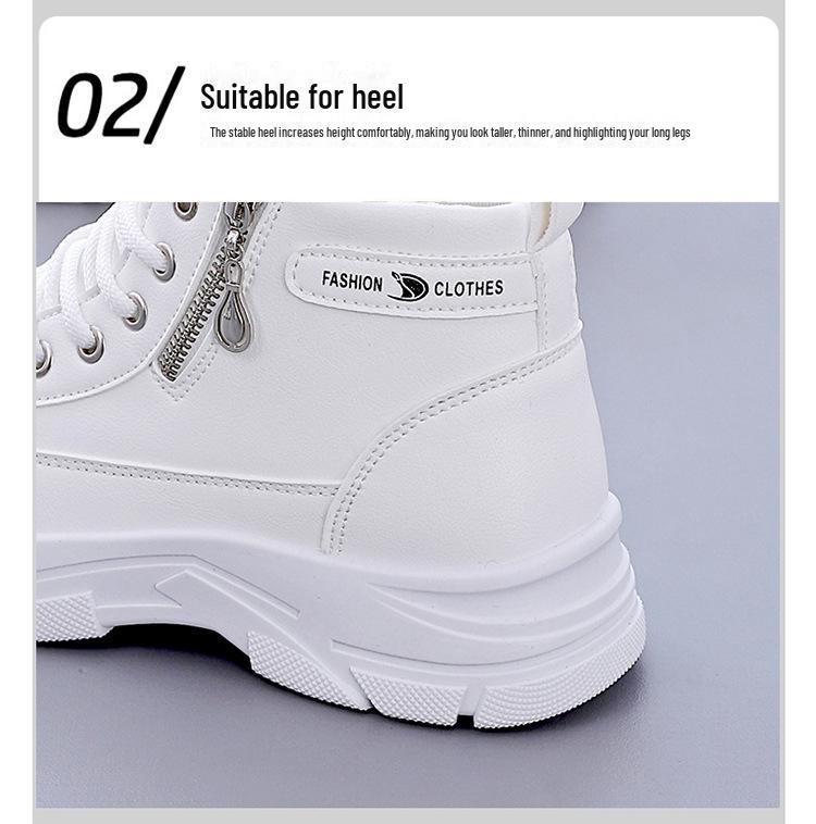 Women's High-Top Spring Sneakers, Versatile Dad Shoes, Perfect with Skirts, Model Z003 (2025)