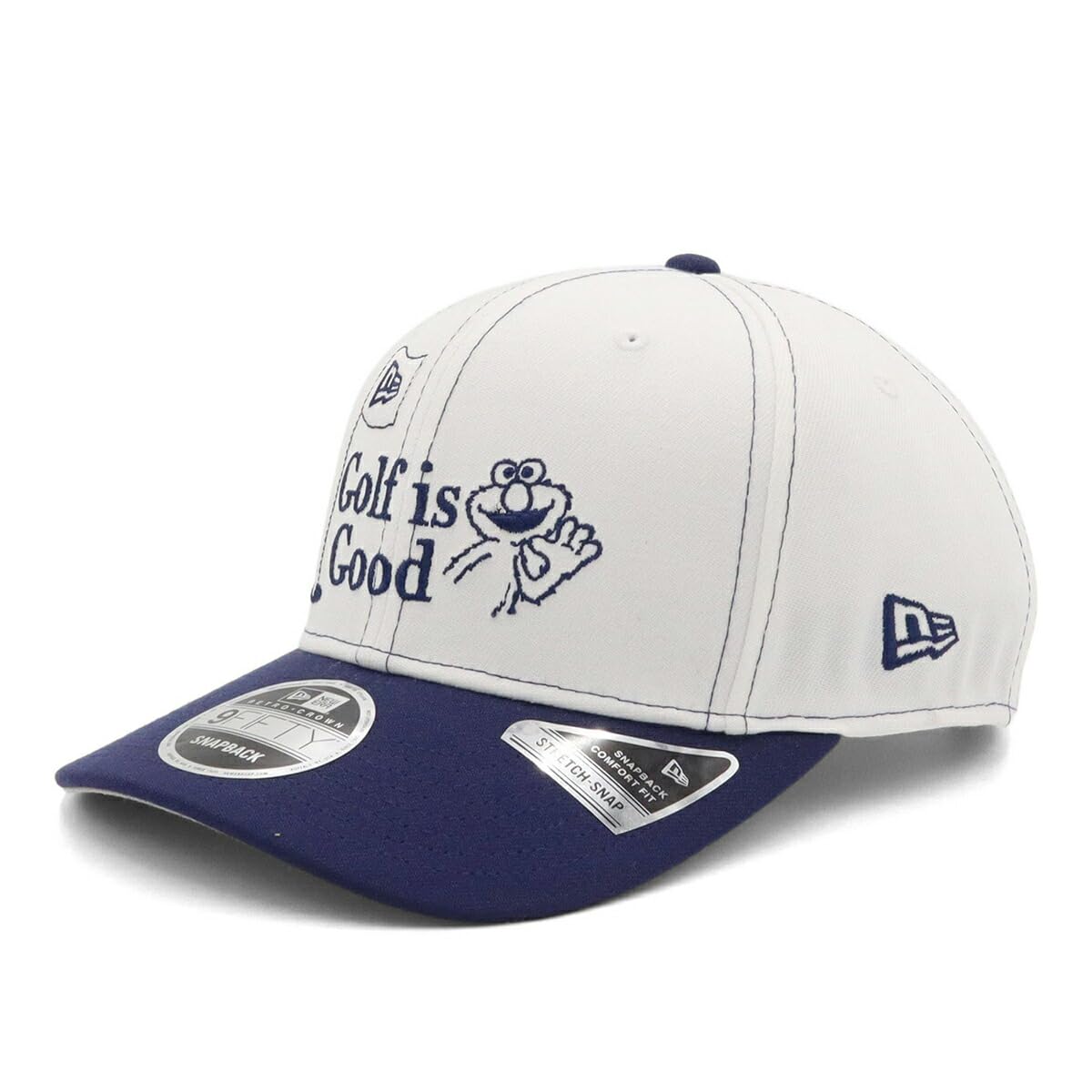 

New Era Golf Sesame Street Optic GF SESAME GIG WHI NVY Cap, Collaboration, White, M/L, 950SS,