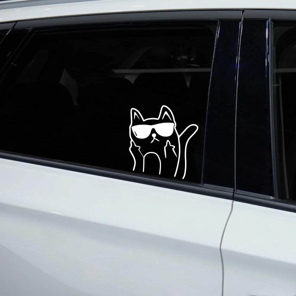 Cute Cat Car Stickers Creative Auto Whole Body Decals Waterproof Styling PVC Film Car Decoration Auto Exterior Accessories
