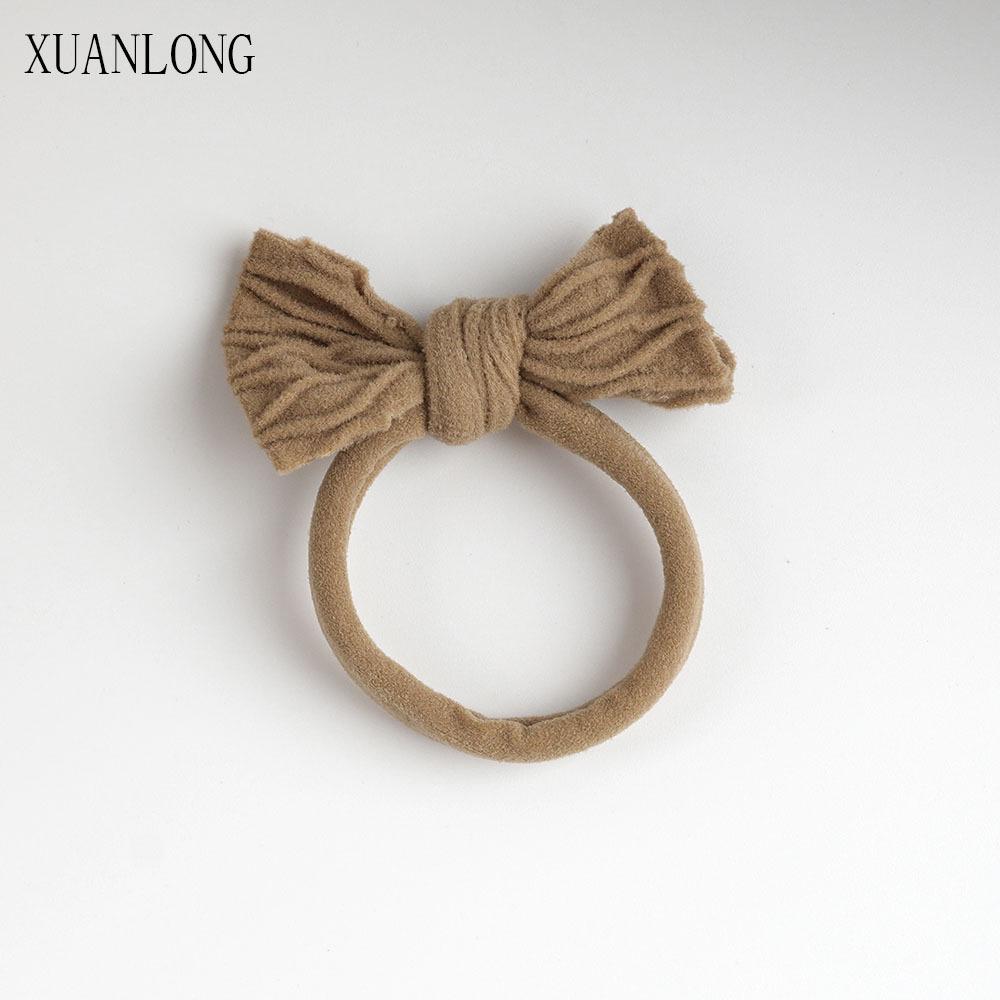 Korean Style High Elasticity Leather Bow Hair Tie - Thickened Ponytail Holder for Women