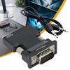 HDMI-kompatibler auf VGA-Adapter 1080P HDMI-Konverter HDMI-Buchse auf VGA-Stecker mit 3,5-mm-Audiokabel für Laptops, TV-Boxen, Projektoren