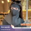 Women's Full Face Anti-UV Facekini with Neck Protection - Summer 2025 Ice Silk Sunshade Mask