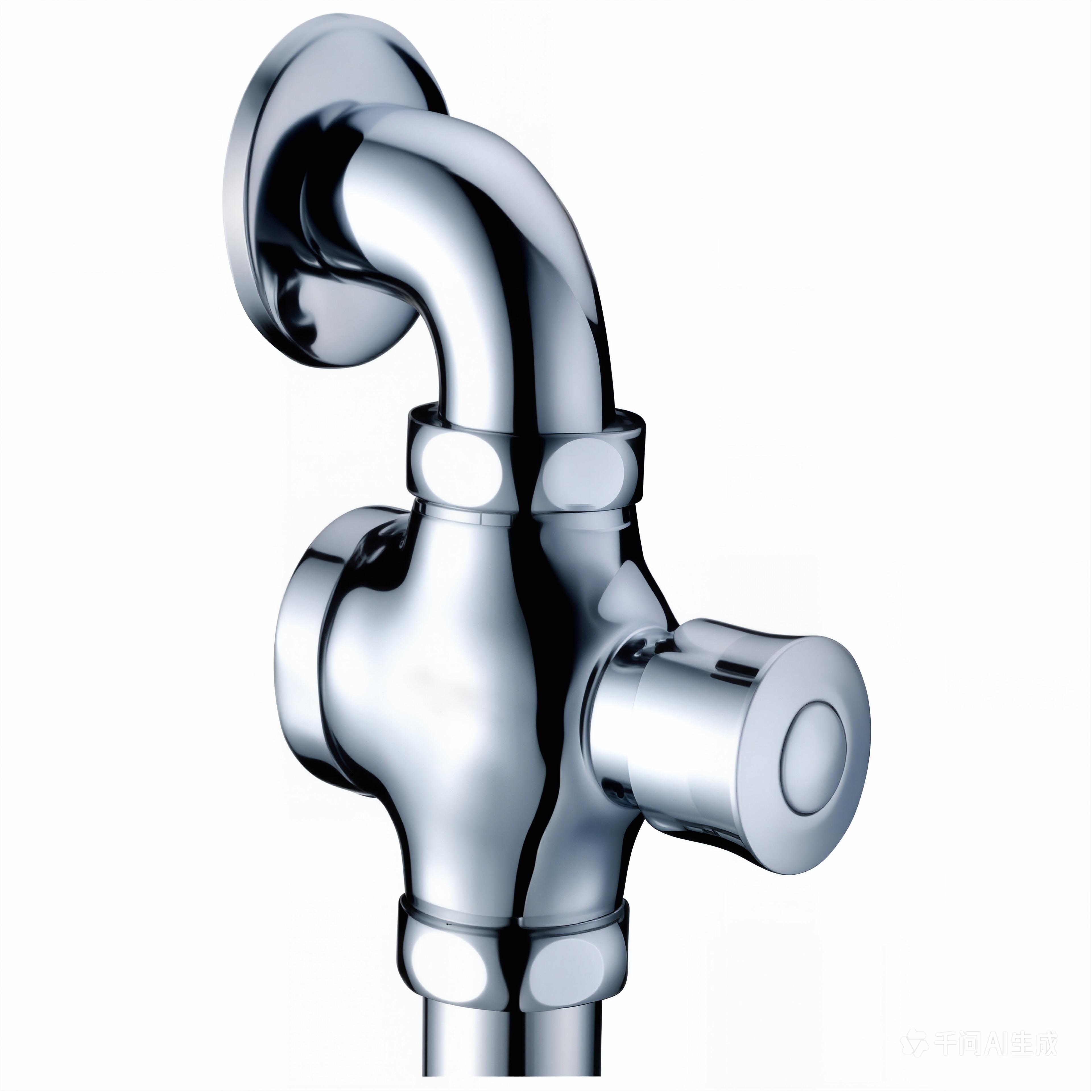 Durable Brass Construction Manual Flush Valve for Squatting Pan Self Closing Hand Press Toilet Valve