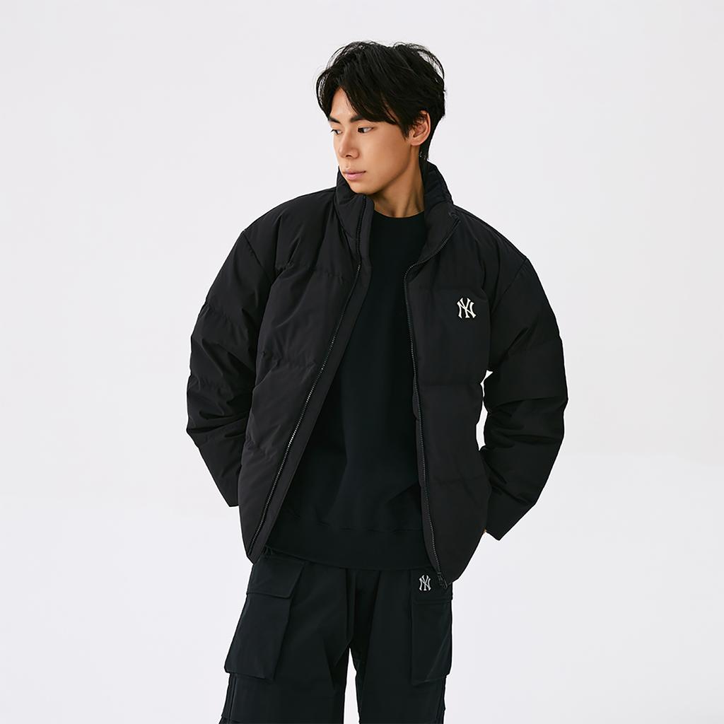 New MLB New York Yankees Basic Collection 25FW Down Jacket Unisex 3ADJB2056-50BKS