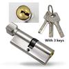 Cilindro Serratura Porta Inclinato 70mm 3 Chiavi Antifurto Serratura Ingresso Porta AB Sicurezza Casa Cilindro Serratura Interno Camera da Letto