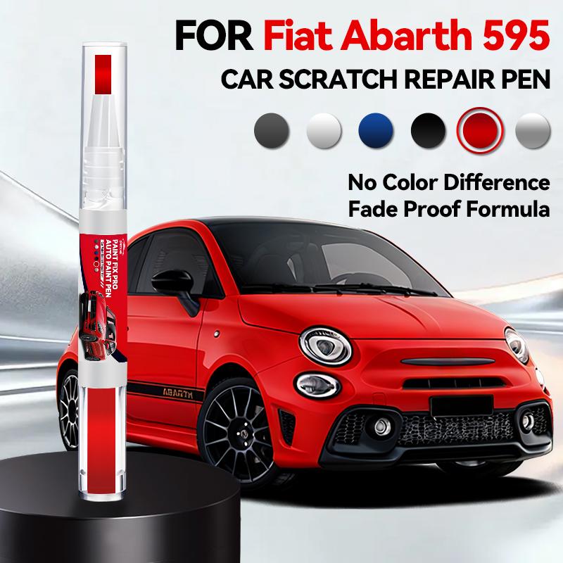 For FIAT Abarth 595 Car Paint Repair Pen Paint Scratch Repair Accessories Abarth Red Black Gara White Modena yellow Matt Grey