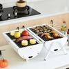 Dubbelsidig rökfri kolgrill: Utomhus & Multifunktionell för Hembakgrillning