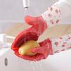 2Pcs Waterproof Strawberry Brush Gloves Convenient Powerful Cleaning Versatile Housework Gloves for Tableware