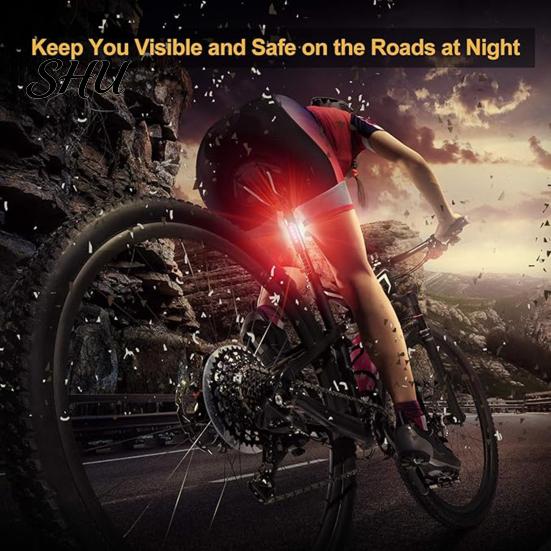 Bike Taillight Universal LED Tail Light Super Bright Waterproof USB Rechargeable Rear Simple Installation Bicycle Cycling Safety Flashlight