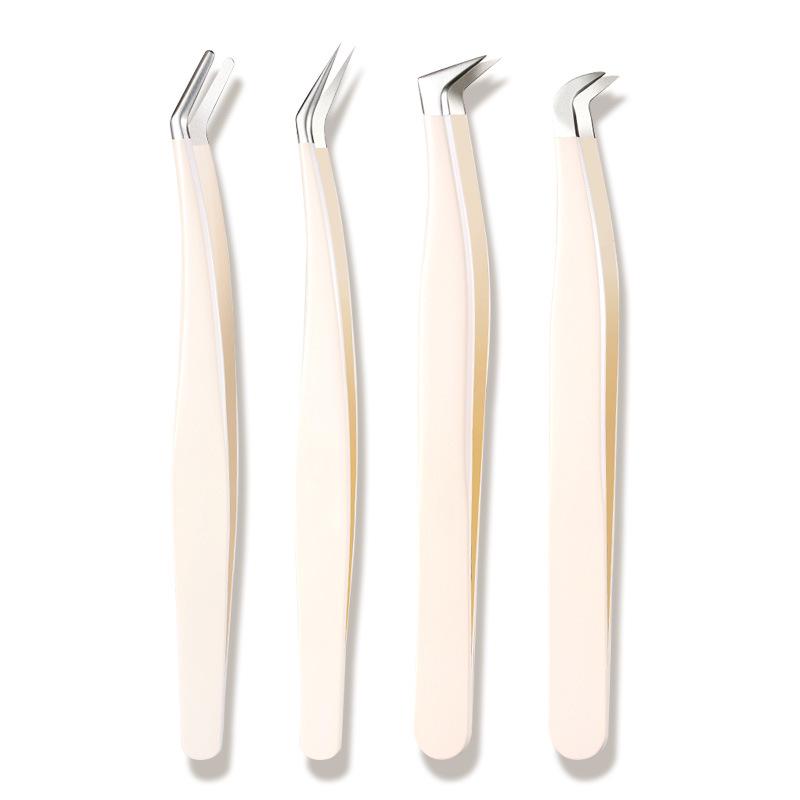 Gold Gradient Precision Eyelash Tweezers & Curler Set