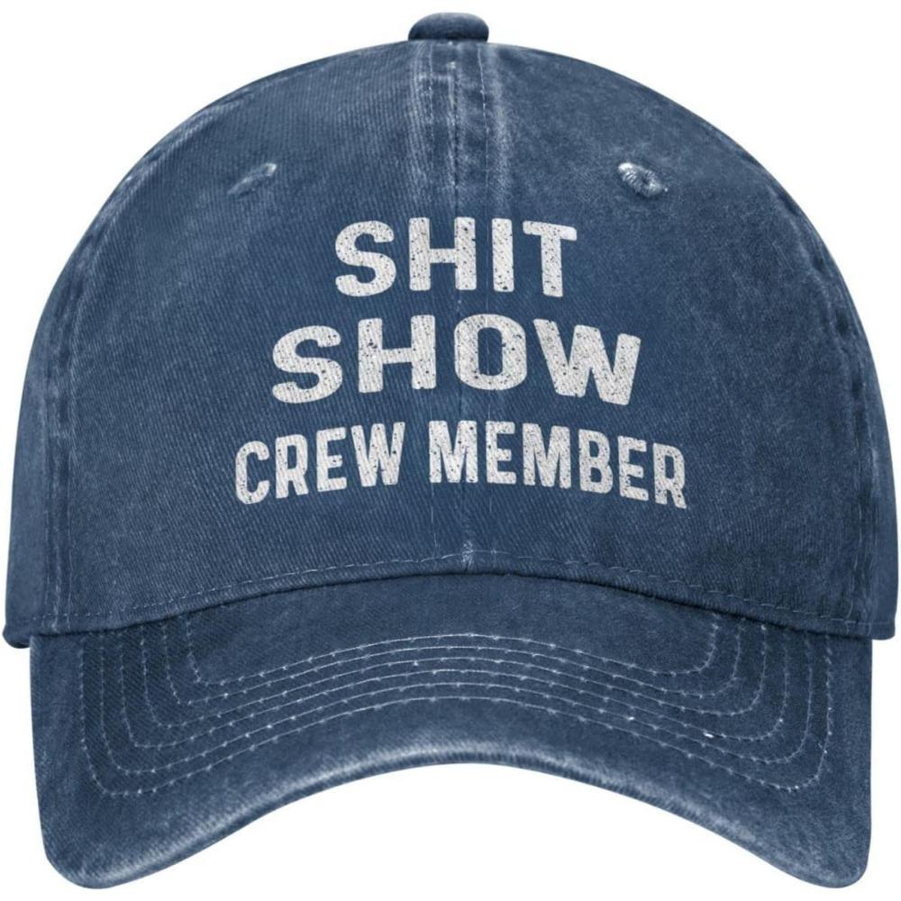 Funny Hat Shit Show Crew Member Hat Women Dad Hats Adjustable Caps