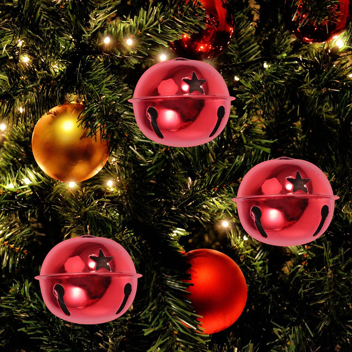 

21Pcs Bell Ribbon Set Assorted Size Christmas Jingle Bells DIY Hanging Craft Accessories for Festive Decor Landscape Setup other