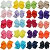 1Pc Girls Large Double Layers Hairbow Hair Bow Grosgrain Ribbon Clip Hairpin