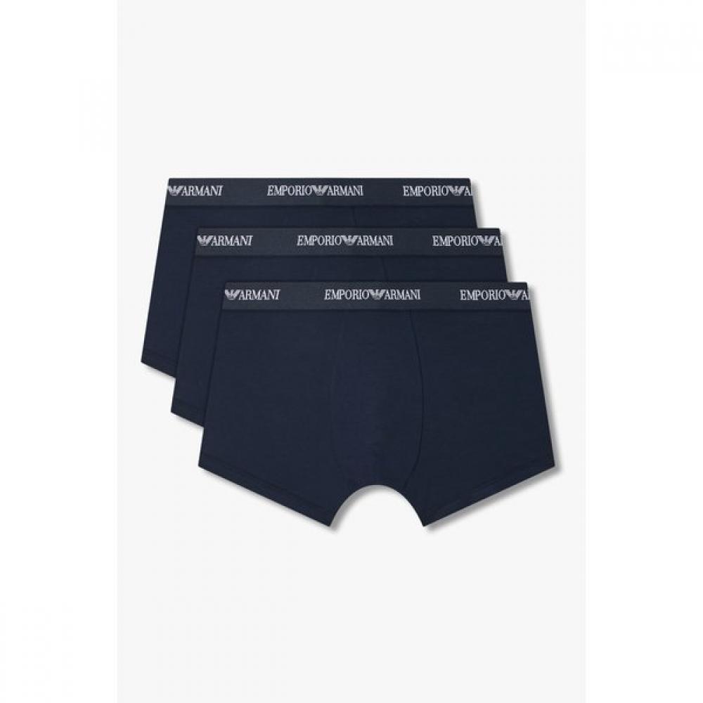 Emporio Armani Men S Cotton drawerS 3pack With Logo Banding S(95)