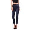 Women's Jeans-like Leggings With Round EdgesAand High Waist And Nine-minute Pant