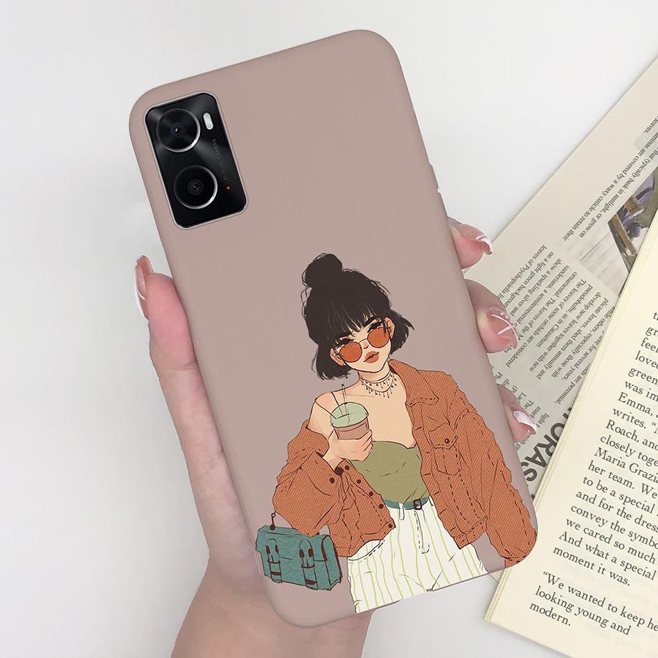 Phone Case For Oppo A96 A97 Cat Monster Soft Matte Silicone Anti Drop Back Cover For Oppo A 96 97 OppoA96 Bumper Funda Coque Bag