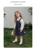 [2026 Spring Collection] Girls' Washed Denim Pinafore Skirt - Children's Spring Fashion