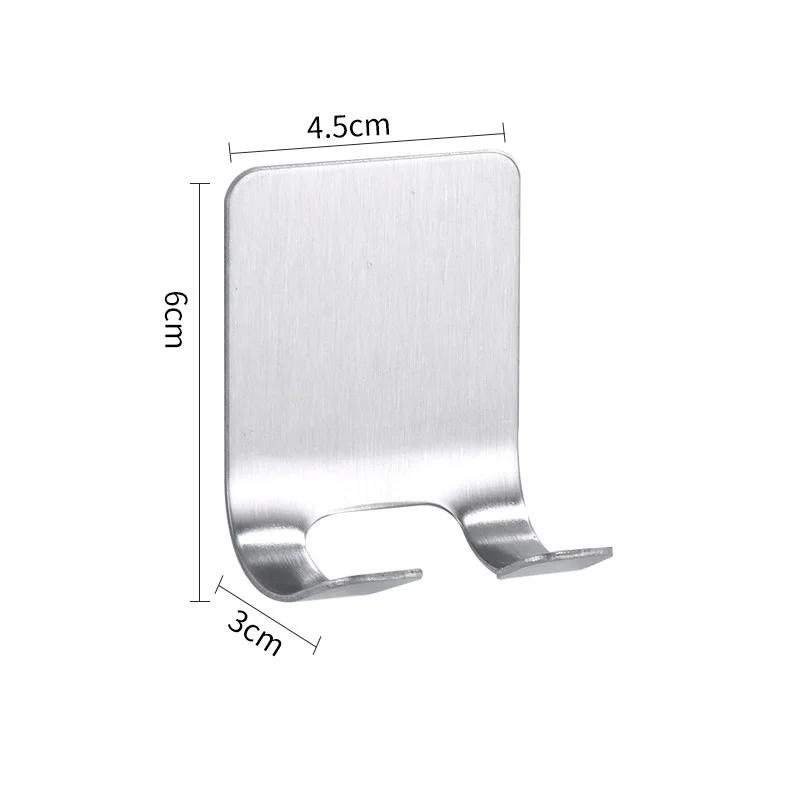 304 Stainless Steel Razor Holder Bathroom Shaving Razor Rack Wall-Mounted Storage Rack Kitchen Hook Organizer