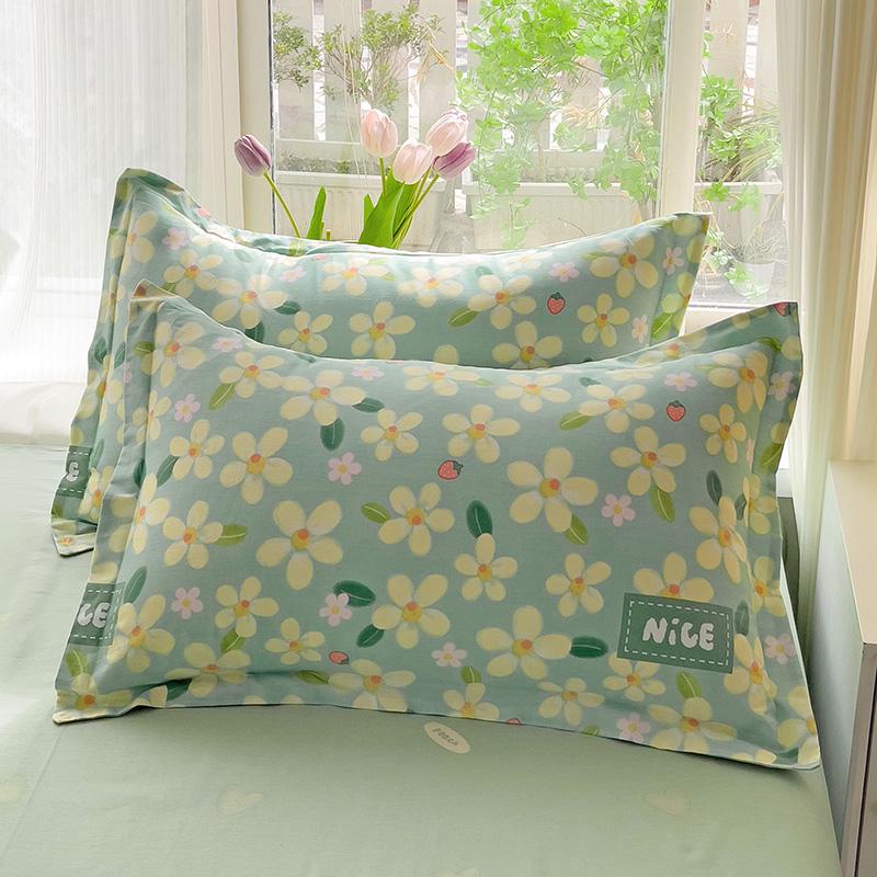 Set of Two Pure Cotton Pillowcases, 48x74cm - Pillow Core Covers [Pair Only]