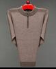 Brand Men's Wool Half-Zip Sweater - 2025 Autumn/Winter Edition: Thick, Warm Middle-Aged Dad Style Base Layer