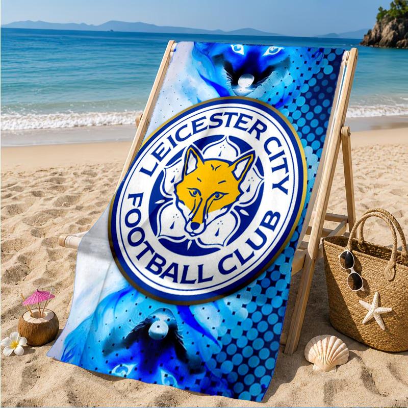 City Football Club Printed Microfiber Beach Towel, Soft And Absorbent, Quick-Dry, Ideal for Summer Travel, Beach Essential, Swimming Pool