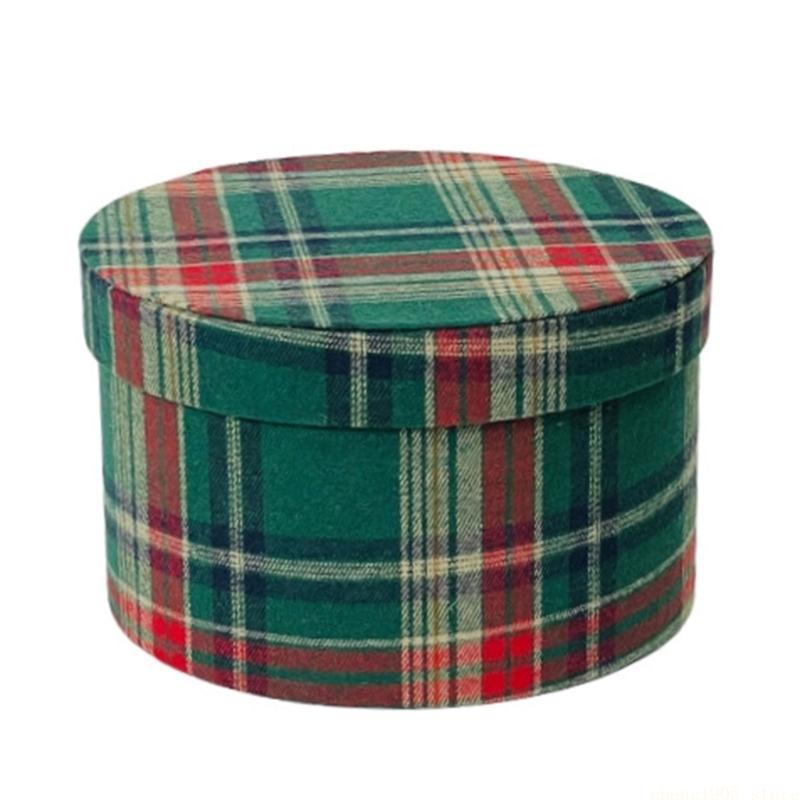 QX2E Round/Square Gift Box with Cover Flower Arrangement Bucket Decoration