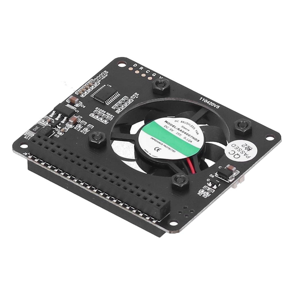 Cooling Fan Module with Power Switch Adjustable Speed for Raspberry Pi 4B 3B+ 3B