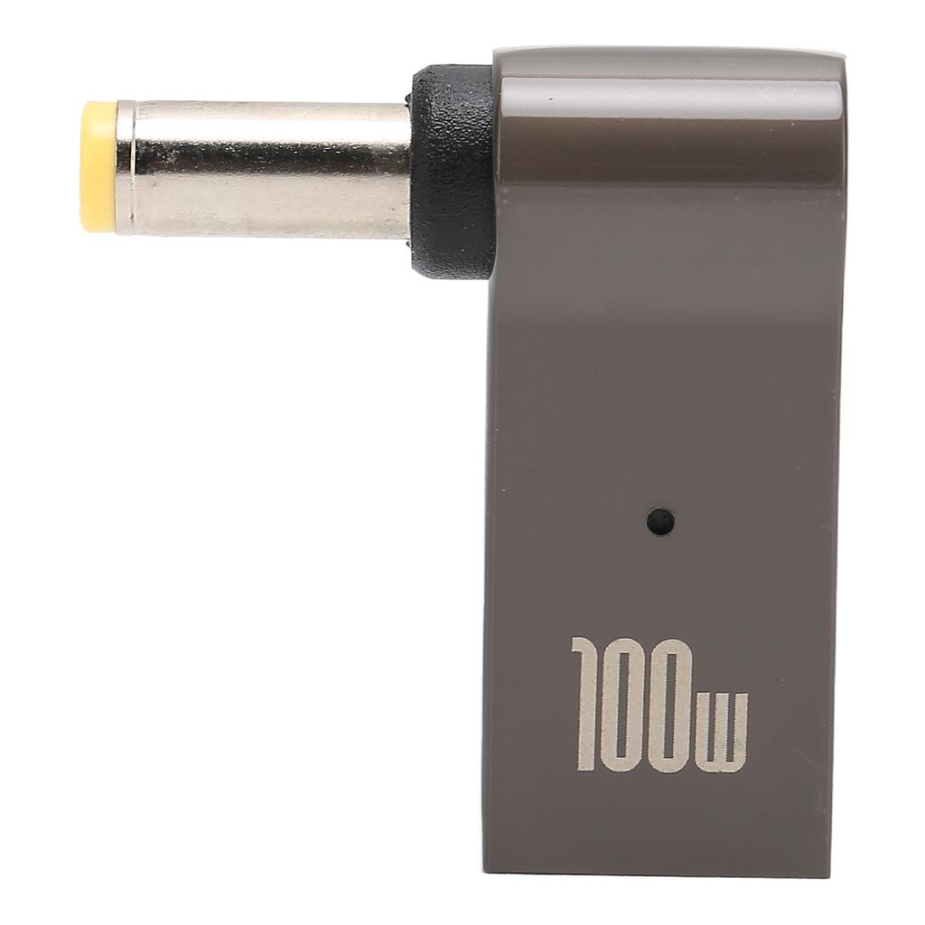 PD Charge Converter 100W 5A Type C Female to Male 5.5x2.5mm Aluminum Alloy Shell PD Charging
