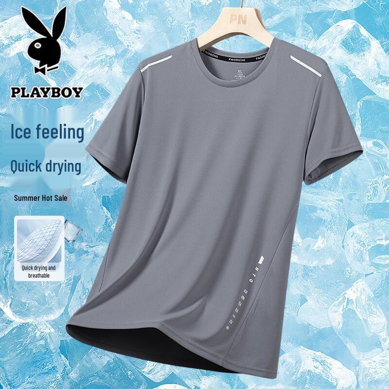 Playboy Men s Summer Casual Short-Sleeve T-Shirt M