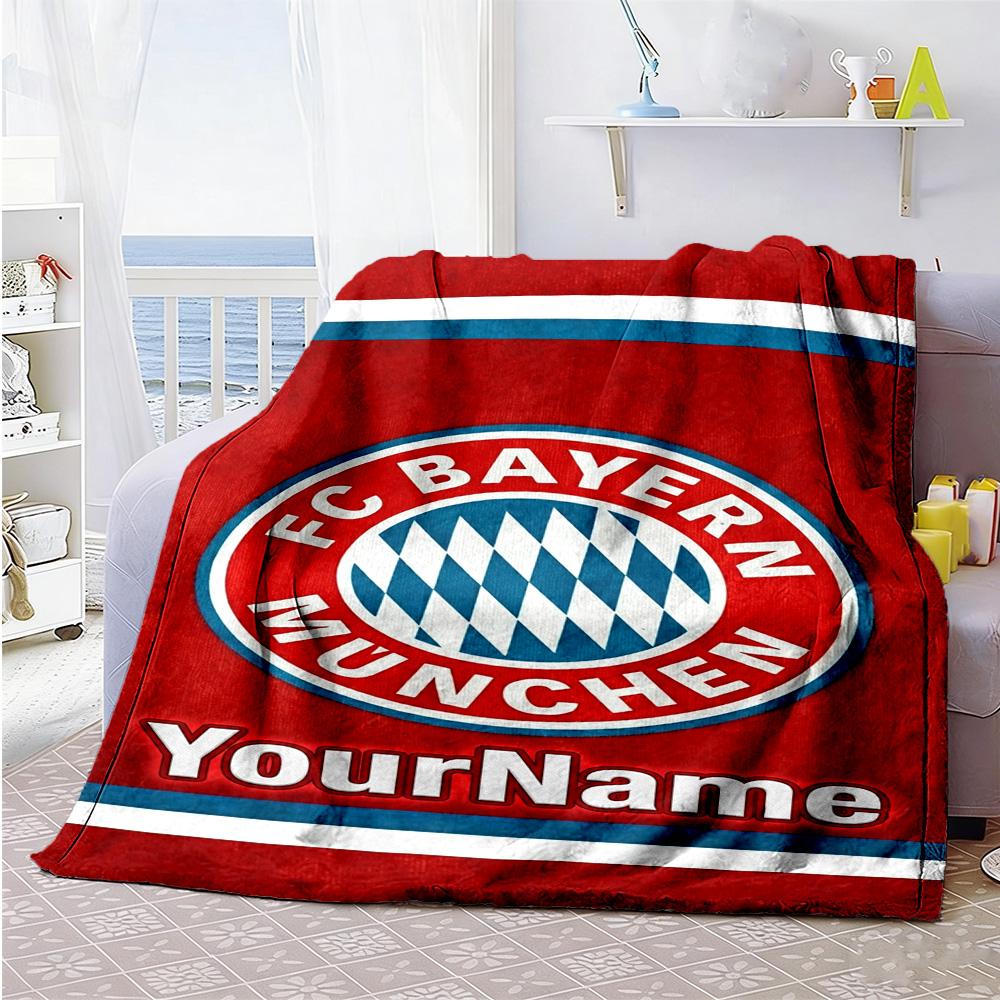 Fc Bayern München 8 Personalized Name Blanket Throw Customizable Blanket Warmthful Decor Great for Living Room Couch Office Office Chair