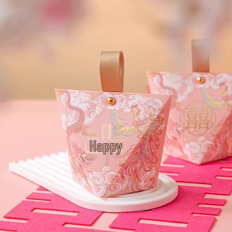 

Свадебная подарочная коробка с конфетами «Дракон и Феникс» 2025 - Новый стиль