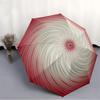1pc Spiral Pattern Automatic Open/Close Folding Umbrella - Compact 8-Rib Design, Daily Use, Perfect Gift for Friends & Family yy251124195