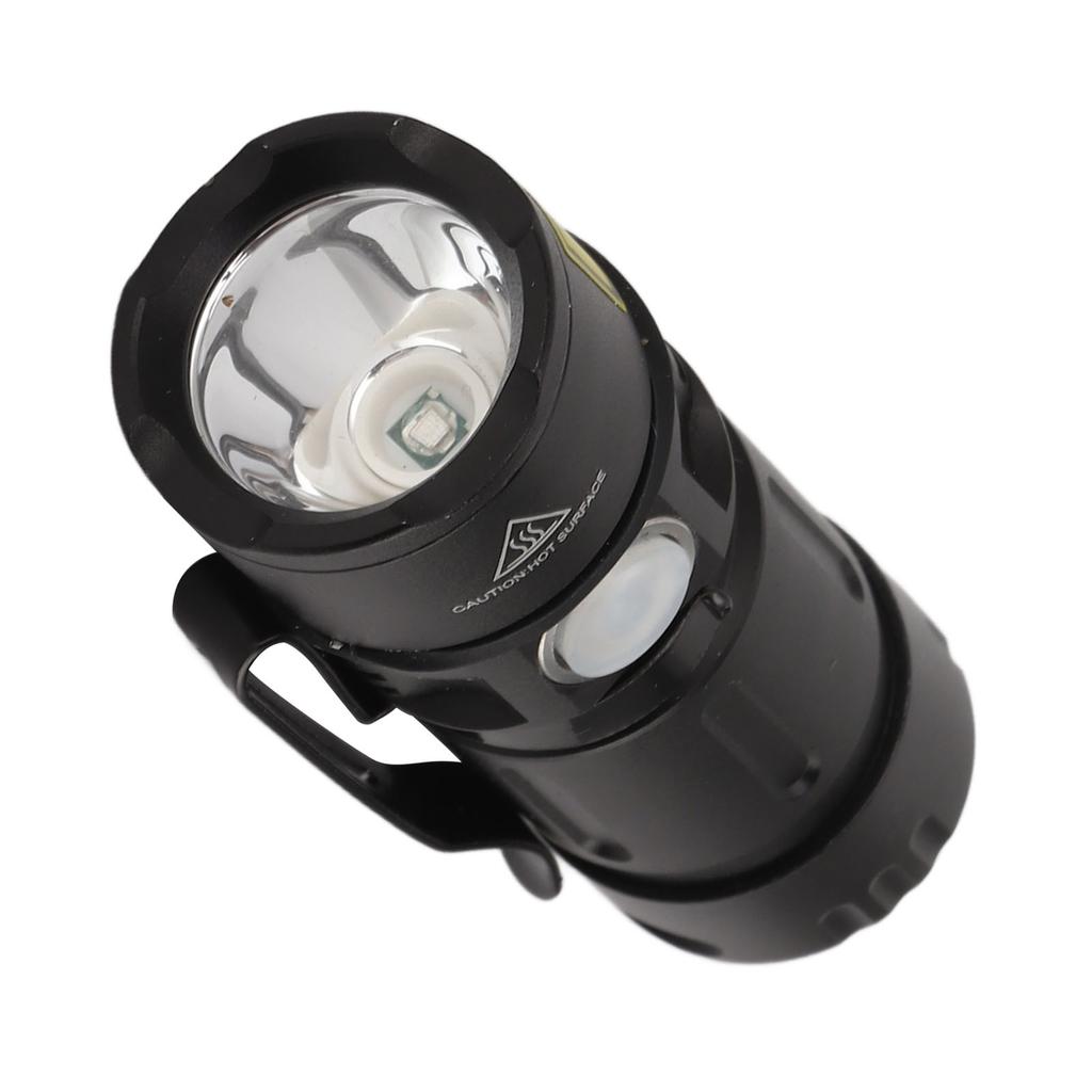 395nm Black Light Flashlight Aluminium Alloy Anti Slip Multiple Modes Small LED Torch for Pet Urine Stains Rocks